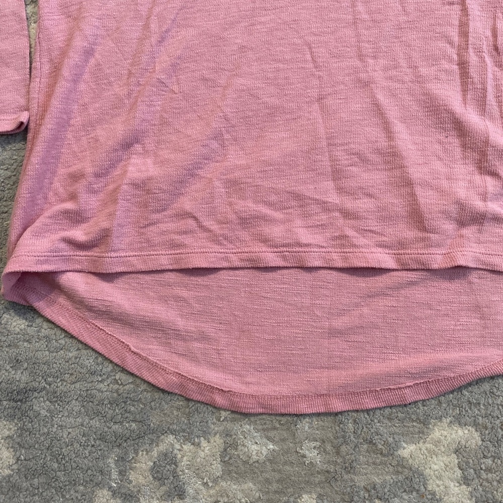 Pink Blouse Long Sleeve Pullover Size M /a.n.a A New Aproach Soft EUC - Picture 2 of 6